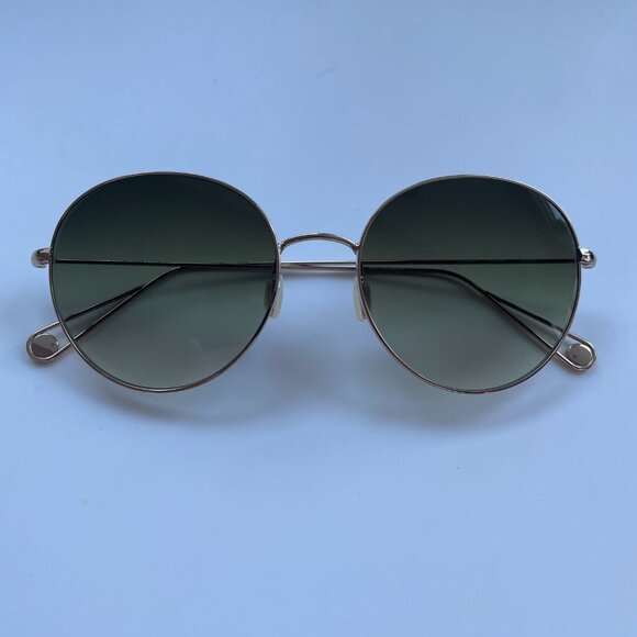 Rare Garrett Leight - Gold Sunglasses, Olive Gradient T54 - Perfect Unworn - Picture 3 of 5